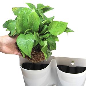 worth garden white planter wall living wall flower pots seed starter indoor outdoor plant pot