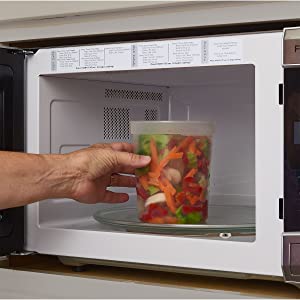 جعبه ذخیره سازی Deli ظروف نگهداری مواد غذایی با درب 32 اونس، بسته کوارت 24 - ظرف پلاستیکی قابل مایکروویو 1