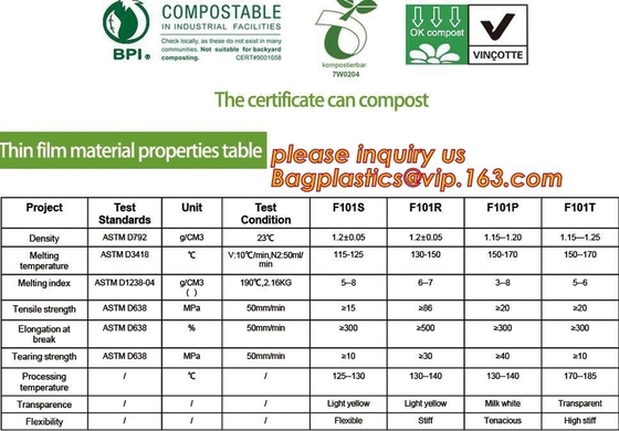 wholesale biodegradable compostable plastic trash bag on roll, Eco friendly cornstarch compostable bags disposable bags