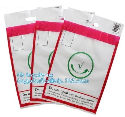 Coin Bank Safety Deposit Security Bag, Evident Proof Plastic Coin Security Sealing Bag, Biodegradable Security Bags for