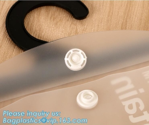 Frosty Transparent Pvc Hook Bag For Underwear Packing,Frosted PVC Zipper Hook Bags For Swimwear Underwear,Swimwear,Short
