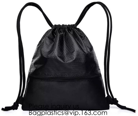 Multicolor Drawstring Backpack Bags Sports Cinch Sack String Backpack Storage Bags For Gym Traveling Backpack Drawstring