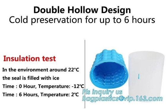 custom ice bucket silicone ice cube maker genie silicone,barware factory sells inflatable wine beer champagne silicone i