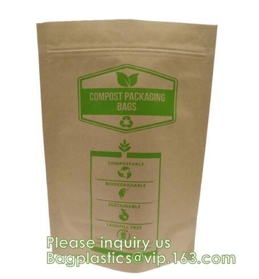 Bagease pack PLA Custom printing Sharp bottom paper bag/ drip coffee bag/biodegradable tin tie craft paper tea bags