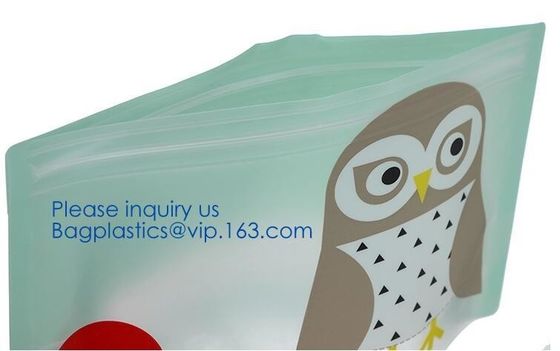 Biodegradable Portable reusable snack storage bag keep food fresh,Eco-friendly FDA Grade Reusable Zip Seal Lock Freezer