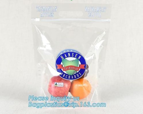 frozen food plastic packaging bag with slider zipper, pe zip lock bag with slider, slider k perforated fresh grape
