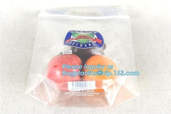 frozen food plastic packaging bag with slider zipper, pe zip lock bag with slider, slider k perforated fresh grape