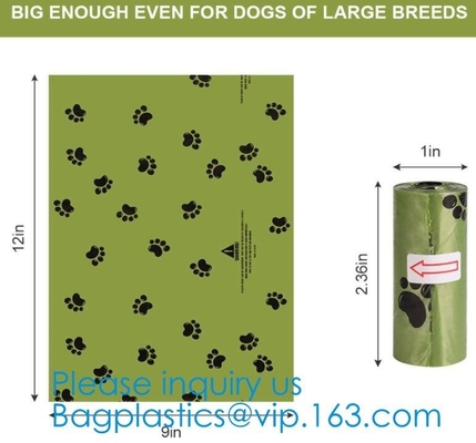 Corn Starch PLA 100% Compostable Dog Poop Bag Biodegradable Waste Bags, Waste Disposable, Disposable Consumbles, Bagease