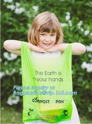 Biodegradable White Trash Bags Compostable Food Waste Bags, Cornstarch 100% Biodegradable Compostable Bags On Roll For F