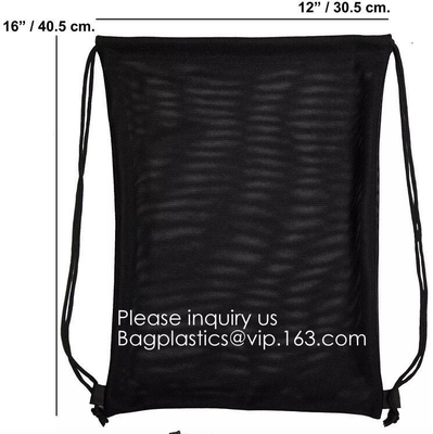Heavy Duty Laundry Nylon Mesh Stuff Bag With Sliding Drawstring,Durable Nylon Mesh Drawstring Laundry Bag Portable Trave