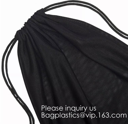 Heavy Duty Laundry Nylon Mesh Stuff Bag With Sliding Drawstring,Durable Nylon Mesh Drawstring Laundry Bag Portable Trave