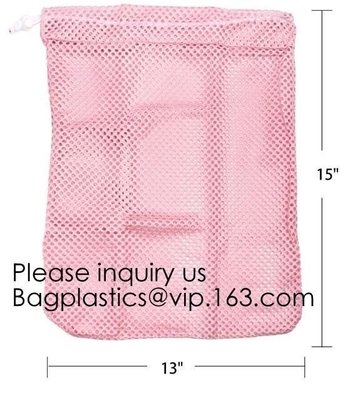 Protection Zipper Mesh Laundry Bag Laundry Wash Mesh Bag,Gym Bags, Laundry Bag, Swimming Bag, Travel Bags, Mesh Bags Pac