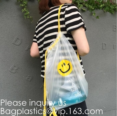 Drawstring Bag With Cord Lock And White Sturdy Mesh Material For Factories, College, Dorm, Storage Sturdy & Breathable