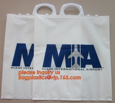 Biodegradable compostable Hanger Hook Handle Bag For Underwear Clothes, Rigid Snap Seal Handle Bikini Bag
