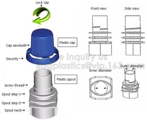 Beverag bag spout pouch drink water in plastic bag coffee pouch with soft spout tap juice bag HOT COFFEE POUCH BAGS