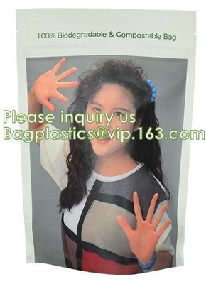 Biodegradable, Compostable, Corn starch Bags, square bottom bags, block bottom, round bottom, stand up pouch zip bags