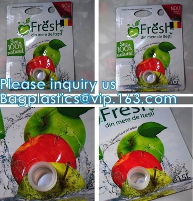Amazon Best seller Juice Fresh Food Packaging FDA 80ml Stand Up Spout Pouch With Double k Reusable Plastic Bag