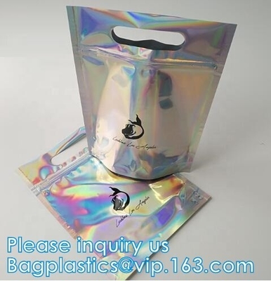 mylar zipper bags Three side seal bags bags with clear front Spout pouches Plastic bag Paper products Pill packages