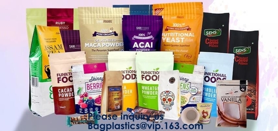 Recycle Kraft Paper k Packaging Bag For Nut Food/Dried Fruit Food Stand Up Pouch Bag,Recycled Eco Friendly Corn St
