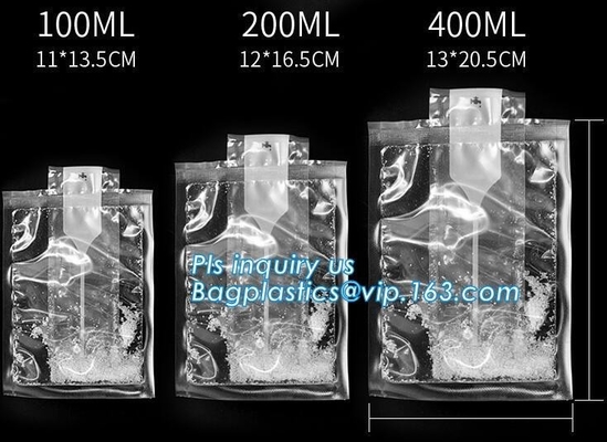 Air-cooled water injection ice packs in summer Ice pack, Food Cold Shipping freeze pack Fill water ice gel bag, insulate
