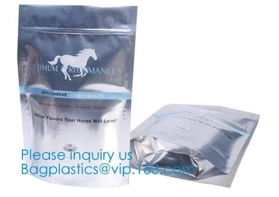5 kg dog food handle bag Aluminum Foil Side Gusset Quad Sealed Dog Food Bag Stand Up Pet Feed Pouches Large PET FOOD PAC