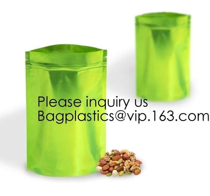 Heat Seal Flat Pocket Mylar Foil Open Top Packaging Bags Coffee Tea Food Storage Aluminum Foil Vacuum Pouch Bag  bagease
