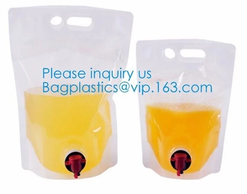 Multi-Layer Beverage Packaging Pouch Portable Wine Bags, Wine Carriers, Juice Beverage Bags, Drink Ice Bags, Wine Gift