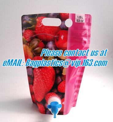 Multi-Layer Beverage Packaging Pouch Portable Wine Bags, Wine Carriers, Juice Beverage Bags, Drink Ice Bags, Wine Gift