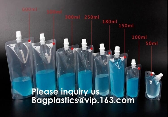 Reusable Kit Plastic Liquor Pouches Flask, Drinking Flask Water Bottle Kit Travelling Flask,230 Ml, 420 Ml And 1000 Ml