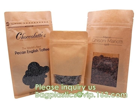 Bio Handle Eco Kraft Waterproof handle Rice Packing Food Packaging, Such As Rice, Tea Leaves, Dried Nuts, Corns