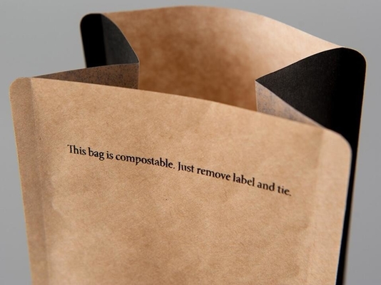 Compostable Biodegradable Stand Up Pouch kraft pouch bags flat bottom bags, gusset bags, spout pouch