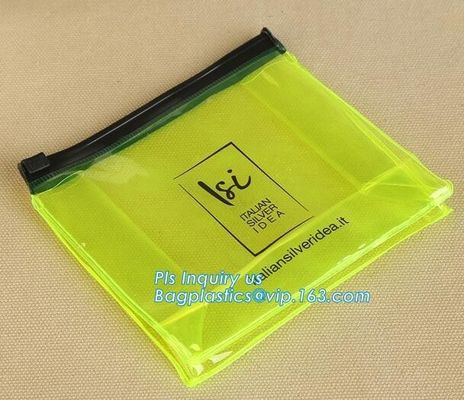 EVA clothing bags plastic slider zipper case, Custom printed side guesset foil slider zipper, resealable packaging slide
