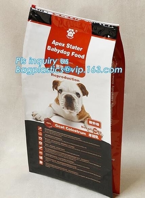 1.5kg 2.5kg 5kg flat bottom aluminum foil slider zipper pet dog food bag, Gravure Printing Top Slider k Plastic Pe