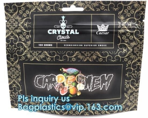 Child Resistant Double Zipper Mylar Packaging Bag, Security Feature zip locks bag, Child Baby Resistant k Bag