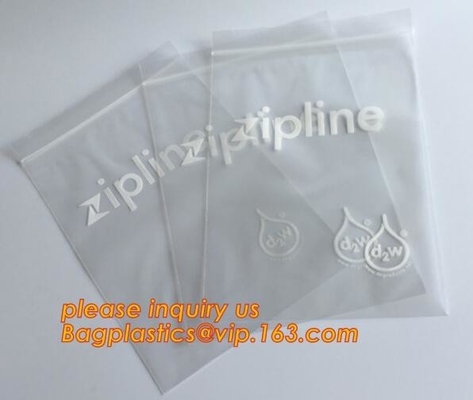 Double zipper tracks LDPE clear plastic k bag plastic k freezer bag, double track k bag for grocery, w