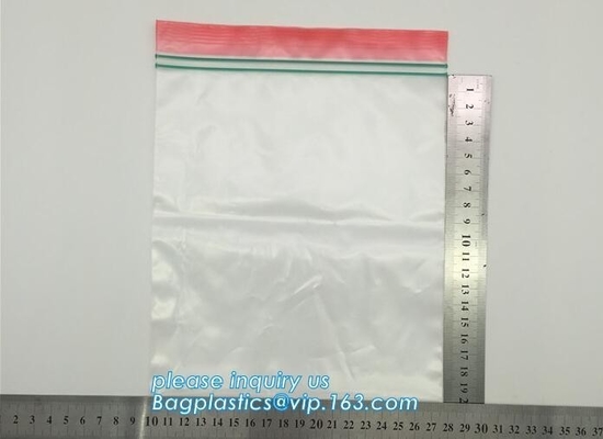 color Double zipper food storage bags, custom products food grade clear matte stand up  storage bags food s