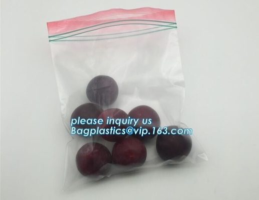 color Double zipper food storage bags, custom products food grade clear matte stand up  storage bags food s