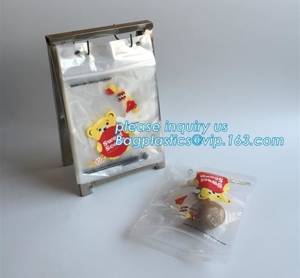 food storage wicketed ldpe clear plastic zip lock bag with print, FDA Custom Food Grade Wicket Plastic k Bag, bage