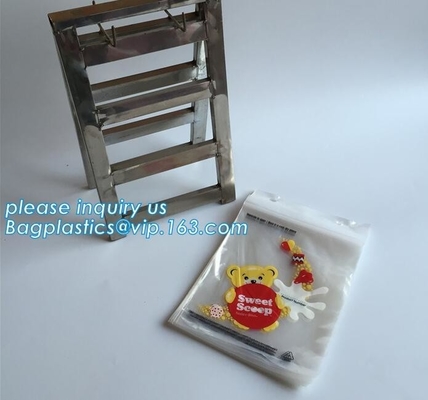 food storage wicketed ldpe clear plastic zip lock bag with print, FDA Custom Food Grade Wicket Plastic k Bag, bage