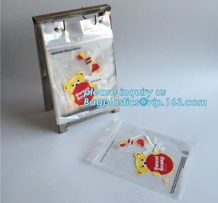 100% Biodegradable Plastic zipper Poly HDPE and LDPE wicket Poly grip Bag, food zipper, grip seal, deli grip ziper bags