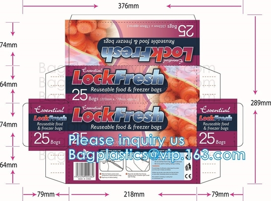Heavy Duty Plastic Reclosable Zipper Bags zipock bag, zipper bag, reclosed bag, packaging bag COMPOSTABLE BIODEGRADABLE