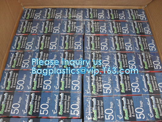 Zipper Food Storage Freezer Bags, Fresh, Sandwich, Freezer, Fold over, bread, Quart, Gallon, American value
