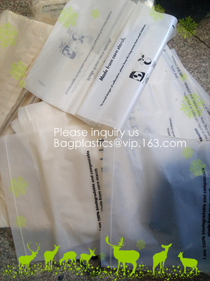100% Compostable, biodegradable corn starch Zipper Slider Bags, Slider zipper bag, Eco carry bag pla bag Recyclable