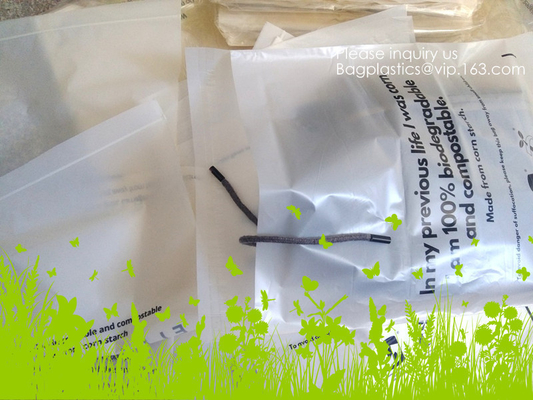 Bio degradable corn starch PLA Slider Zipper Bags, Compost Slider zipper bags, Eco Friendly zipper sldier, Biodegradable