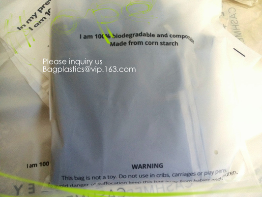 Bio degradable corn starch PLA Slider Zipper Bags, Compost Slider zipper bags, Eco Friendly zipper sldier, Biodegradable