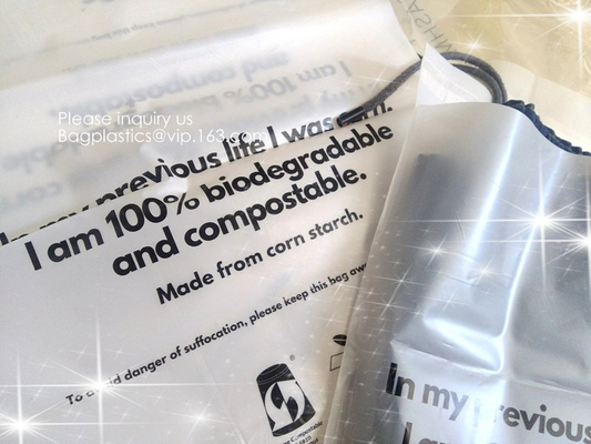100% Biodegradable plant based PBAT PLA compostable stand up pouch kraft paper zip lock bags for clothes cosmetics makeu