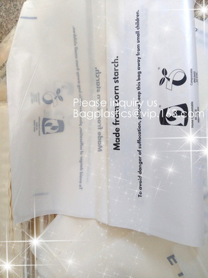 100% Biodegradable plant based PBAT PLA compostable stand up pouch kraft paper zip lock bags for clothes cosmetics makeu