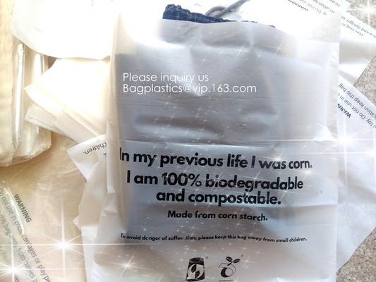 100% Biodegradable plant based PBAT PLA compostable stand up pouch kraft paper zip lock bags for clothes cosmetics makeu