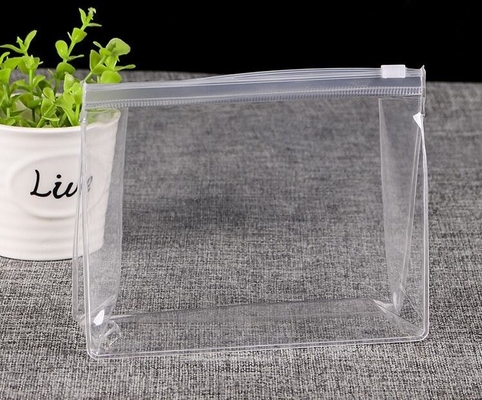 Reclosable Slider Plastic Bags Zipper Garment Packaging Poly Bag, PVC Plastic Slider Zipper