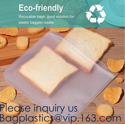 Large Capacity Leakproof Reusable Double k Peva Sandwich Snack Bags,EASY SEAL SLIDER,Eco-friendly manufacturers